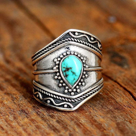 Bohemian Vintage Turquoise Ring