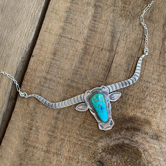 Turquoise Cow Necklace