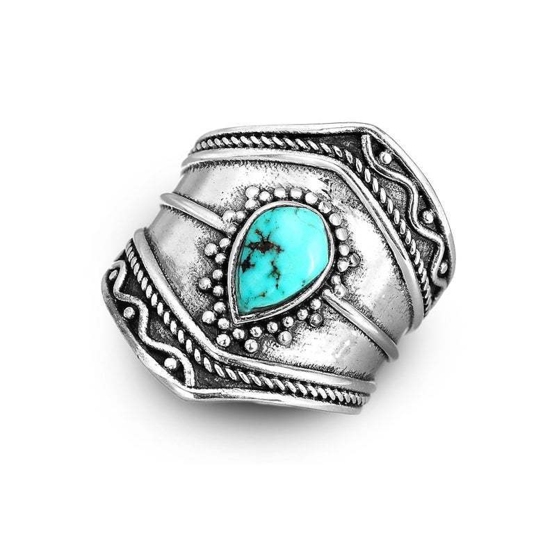 Bohemian Vintage Turquoise Ring