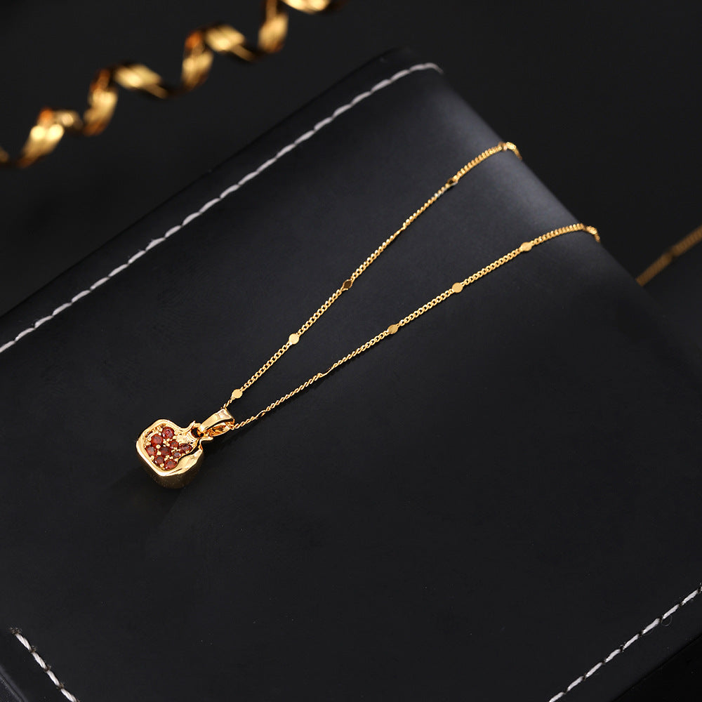 18K Gold Fruit Beautiful  Necklace