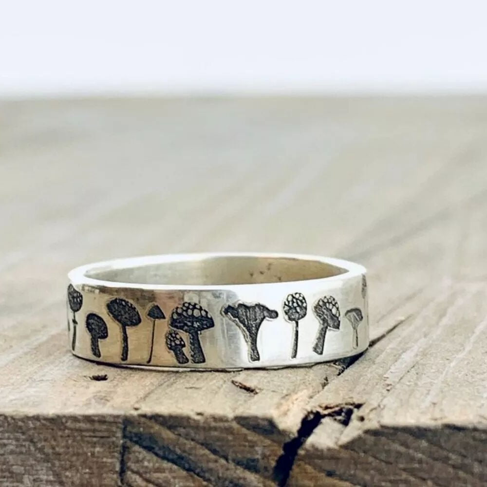 Bohemian Vintage Cute Mushroom Ring