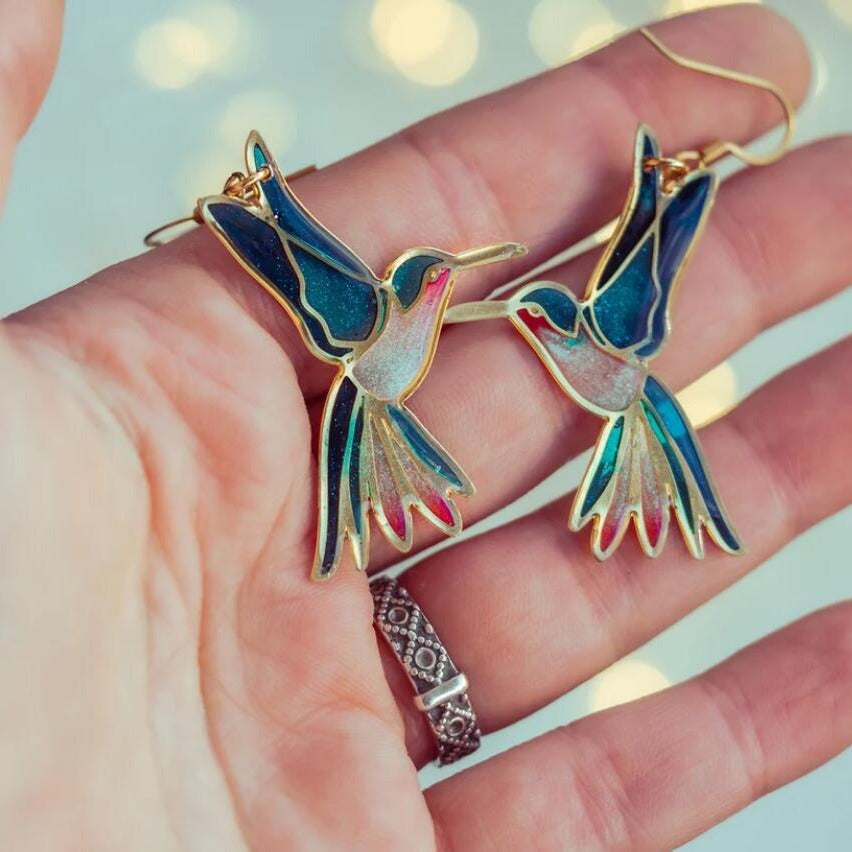 Bohemian Birds Hummingbird Earrings