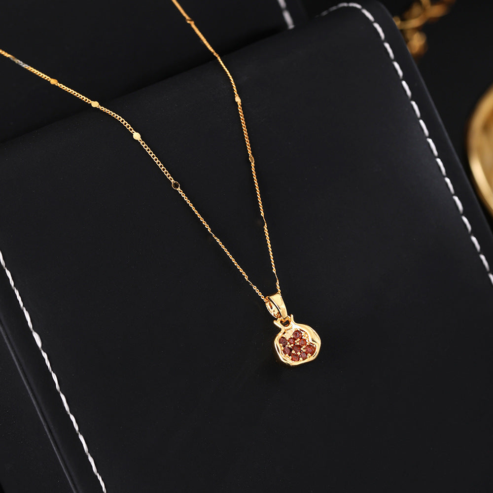 18K Gold Fruit Beautiful  Necklace