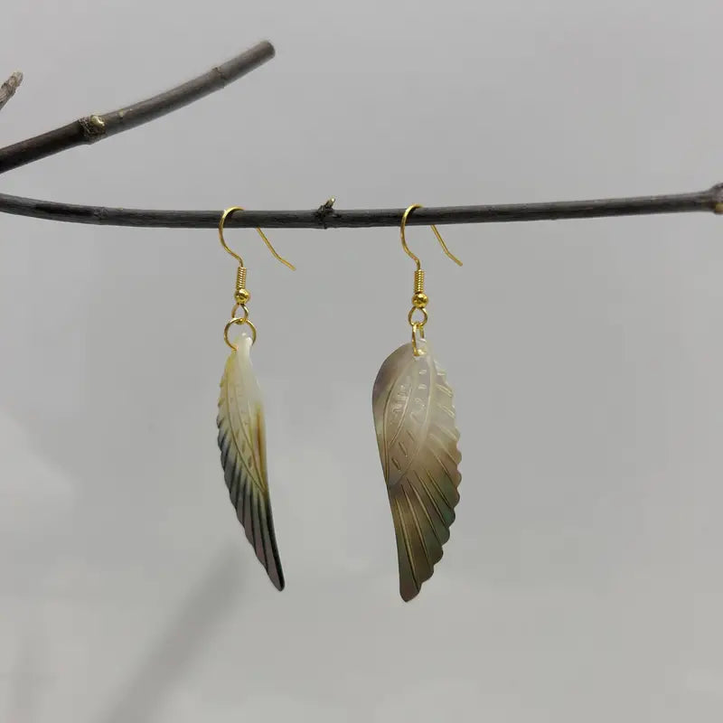 Bohemian Shell Wing Dangle Earrings