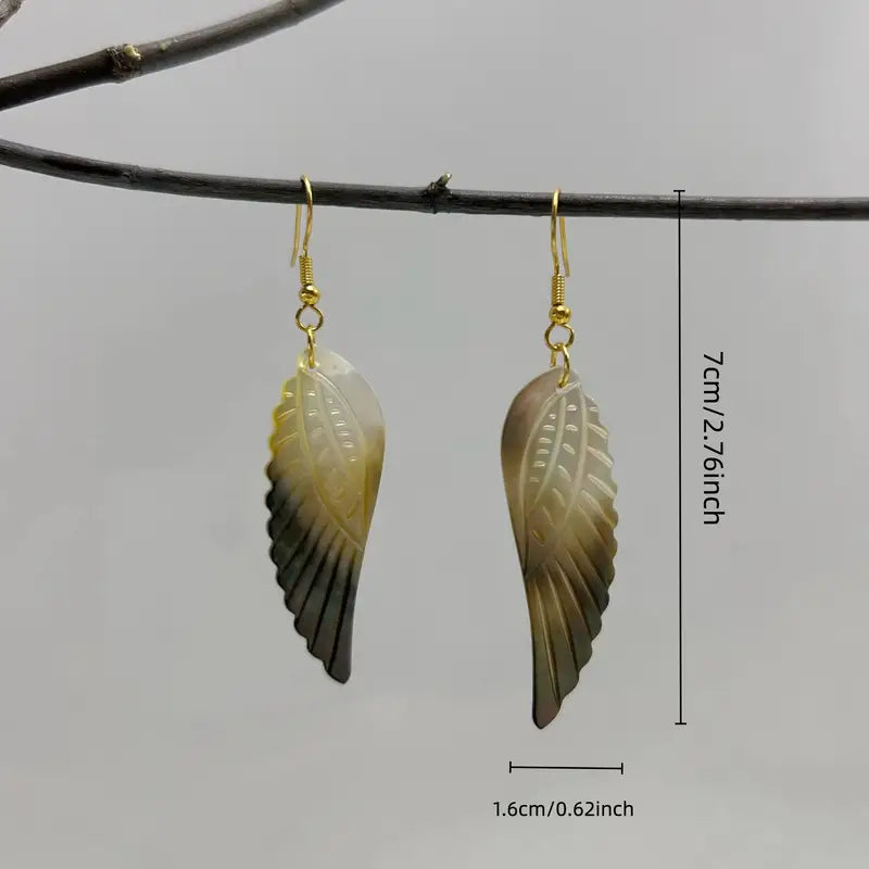 Bohemian Shell Wing Dangle Earrings