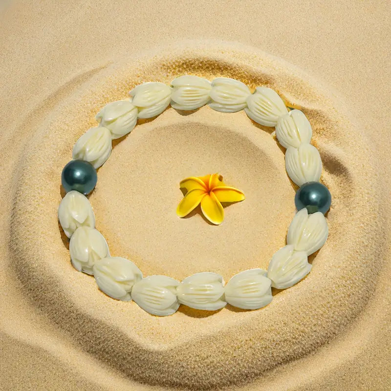 Hawaiian Tahiti Pearls Jasmine Bracelet